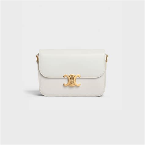 celine white triomphe bag|celine triomphe bag sale.